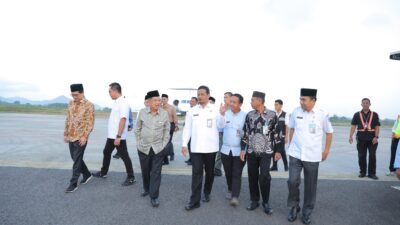 Pj Sekda Fery Sambut Kedatangan Ketua Umum PMI M. Jusuf Kalla
