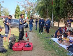Tim Damkar PT Timah Berikan Edukasi Bahaya Api dan Kebakaran bagi Anak Usia Dini