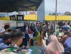 Hadir di Bakti Sosial dan Bakti Kesehatan Korem 045 Gaya, Ratusan Warga Manfaatkan Pelayanan Mobil Sehat PT Timah