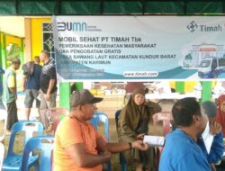 87 Warga Desa Sawang Laut Manfaatkan Pelayanan Berobat Gratis Mobil Sehat PT Timah