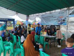 Semarakkan Festival Danau Pading III, 132 Warga Desa Perlang manfaatkan Pelayanan Kesehatan Gratis Mobil Sehat PT Timah