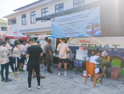 Berikan Pelayanan Kesehatan Gratis, Mobil Sehat PT Timah Hadir di TNI Babel Run 2024