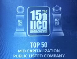 Dua Tahun Berturut, PT Timah Raih Penghargaan Top 50 MID Capitalization Public Listed Company pada The 15th IICD CG Conference and Award 2024