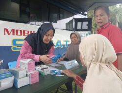 PT Timah Kolaborasi Bersama Pemkab Bangka Barat Hadirkan Pelayanan Kesehatan Gratis di Operasi Pasar 