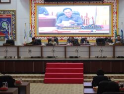 Pj Gubernur Sugito Hadiri Rapat Paripurna Pengesahan Tata Tertib DPRD Babel 2025