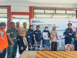 Kembali Hadir di Desa Gemuruh, Mobil Sehat PT Timah Disambut Antusias Warga