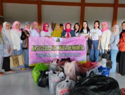 Akhiri Roadshow, Yayasan Bangka Buana Cipta Berbagi Baju Bekas Layak Pakai di Desa Kaposang