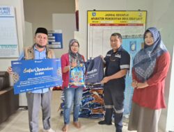 Jelang Idul Fitri, PT Timah Bagikan Paket Sembako Bagi Masyarakat di Desa Belo Laut