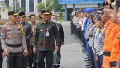 Wakil Ketua DPRD Eddy Iskandar Hadiri Gelaran Apel Pasukan Operasi Ketupat Menumbing 2025