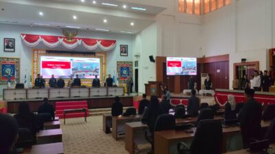 Pengesahan dan Pengangkatan Calon Gubernur dan Wakil Gubernur Terpilih Provinsi Babel, DPRD Babel Mengelar Rapat Paripurna