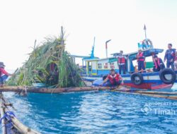 Kolaborasi Bersama Kelompok Nelayan di Matras, PT Timah Tenggelamkan Rumpon