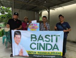 Berikan Bantuan untuk Poskamling Bukit Merapin, Warga Ucapkan Terima Kasih Kepada Basit Cinda