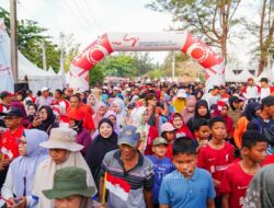 Semarak Pekan Sehat HUT ke-49 PT Timah di Belitung Timur, Ribuan Warga Ramaikan Jalan Sehat Untuk Merah Putih