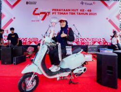 Raih Hadiah Motor Impian, Harapan dan Doa Deni dan Kurninarti Terkabul di Pekan Sehat HUT ke-49 PT Timah
