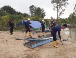 Bersama Tim Gabungan PT Timah Tertibkan Tambang Ilegal di Belitung