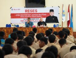 Reses di SMK 1 Koba, Ketua DPRD Babel Serap Aspirasi Pihak Sekolah