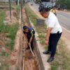 PUPR Bangka Tengah dan BPJN Babel Bergerak Cepat Perbaiki Drainase di Desa Belilik