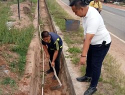 PUPR Bangka Tengah dan BPJN Babel Bergerak Cepat Perbaiki Drainase di Desa Belilik