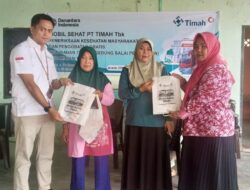 PT Timah Hadirkan Pelayanan Kesehatan Gratis dan Berikan Makanan Tambahan Bagi Masyarakat di Karimun