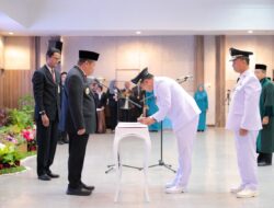 Lantik Bupati dan Wakil Bupati Bangka, Gubernur Hidayat Arsani Tekankan Komitmen Sinergi Membangun Daerah