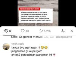 Usai Beritakan Kebun Sawit di Sekitar Embung, Wartawan di Bangka Selatan Diteror Akun Palsu