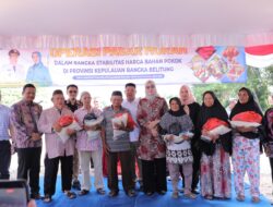 Gerak Cepat Jaga Harga Pangan Menjelang Idul Fitri, Gubernur Babel Hidayat Arsani Buka Pasar Murah dan Bagikan Sembako