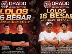 4 Atlet Domino Pangkalpinang Sukses tembus 16 Besar di Kejurnas 1 Orado 2026