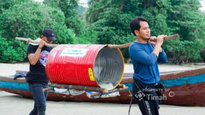 Restocking Cumi Jadi Bagian Rehabilitasi Laut, PT Timah Tebar Ratusan Ribu Anakan Cumi di Perairan Bangka