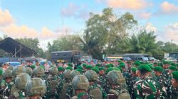 Yonif TP 845/Ksatria Satam dan Kodim 0414/Belitung Amankan Objek Vital PT Timah Saat Aksi Penambang