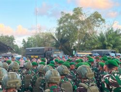 Yonif TP 845/Ksatria Satam dan Kodim 0414/Belitung Amankan Objek Vital PT Timah Saat Aksi Penambang