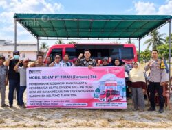 PT TIMAH Hadirkan Layanan Kesehatan Gratis, 109 Warga Air Rayak Dapat Pemeriksaan