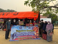 Wujud Kepedulian Sosial, UBB Salurkan Bantuan bagi Korban Kebakaran di Bangka Selatan